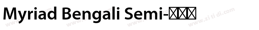 Myriad Bengali Semi字体转换